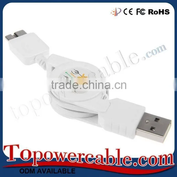 Supply Portable Trangle-Free Retractable For Samsung Note3 Micro Charging Cable photo-4