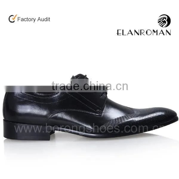 Fashion New Arrived Leather Black Dress Shoes Men photo-2