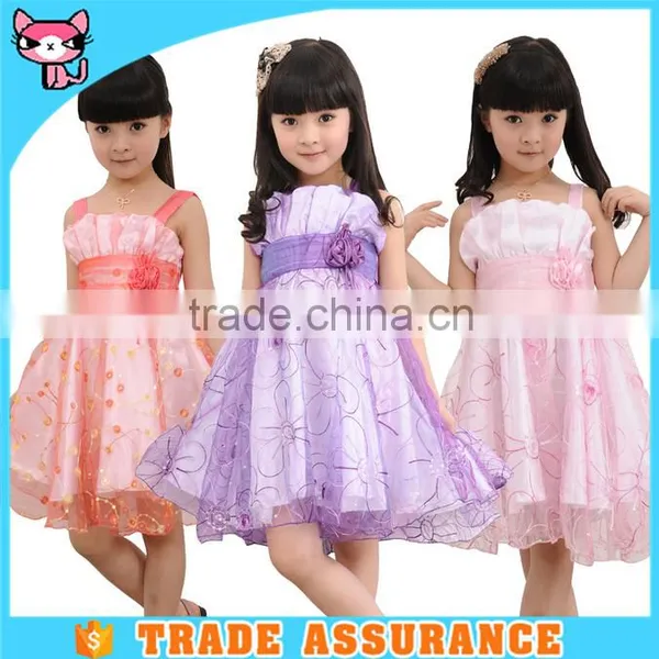 2015 Summer Girls Flower Kid Dress