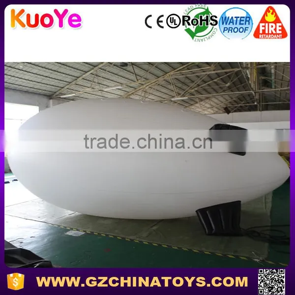 Advertising Inflatable Helium Blimp Plain White photo-2