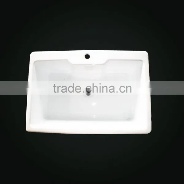 Enamelled cast iron white kitchen sink