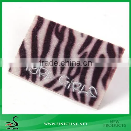 Sinicline Genius Leopard Print Leather Label For Clothes photo-2