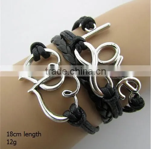 HOT Selling Wholesale DIY Bracelet Infinity Love Bracelet/ photo-2