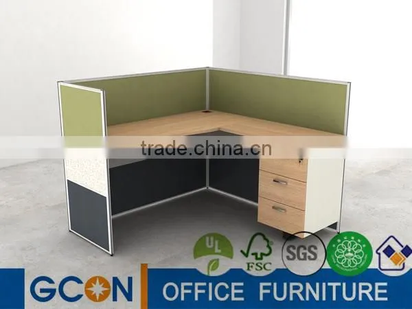 Office Furniture Workstation Wood Office Partition With Low Screen photo-2