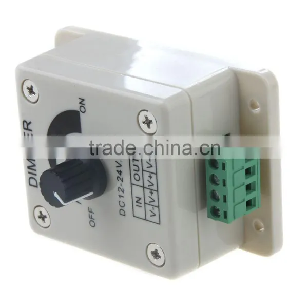 1 CH Output LED Dimmer Controller 12-24V Single Color Bright Adjust for 5050 3528 LED Light Strip photo-5