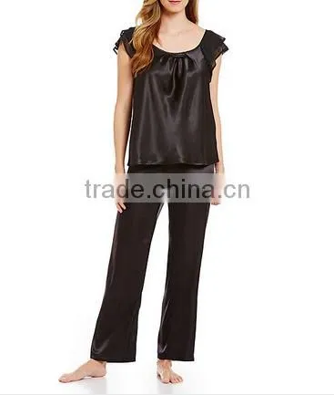 Summer Sleepy Satin Pajamas For Women Adult Sleepwear photo-3