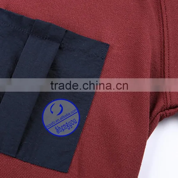 Custom OEM Raglan Sleeve Pocket T Shirt for Men photo-4