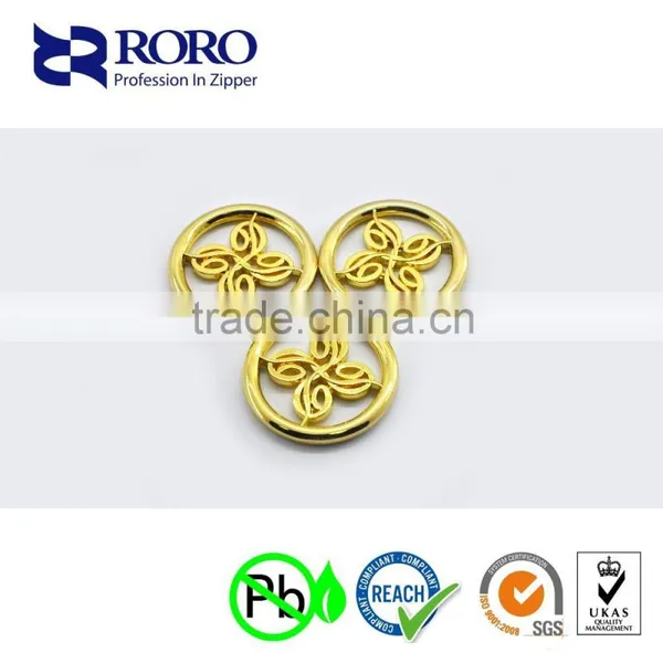RORO14120907 Gold Round Tag for Bag and Luggage photo-3