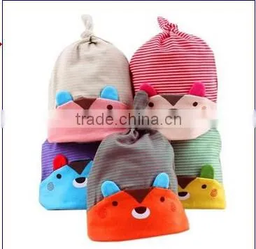 Lovely Cute Baby Girl's Flower Fancy Baby Hats and Striped photo-2