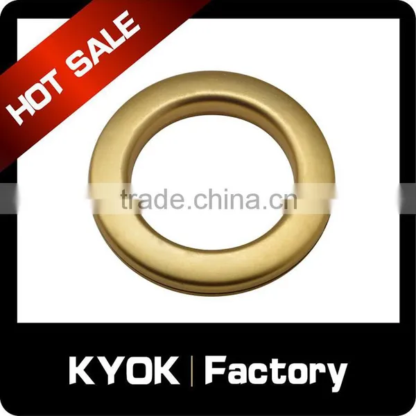 KYOK Antique Brass Metal Bay Window Passing Curtain Pole Rings Round Type,Roller Curtain Accessories 22mm Wholesale photo-3