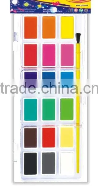 18 Colors Water Color Cake Paint