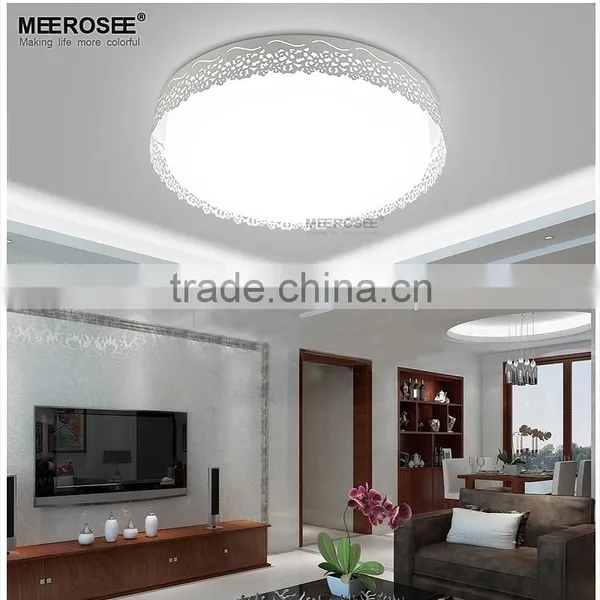 Round Plastic Ceiling Lights Cover LED Flush Mount Cieling Light Fitting MD83061 photo-3