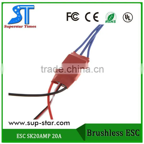 Wholesale Price Esc Brushless 2-3s SimonK 10A 20A 30A 40A 12A Brushless ESC With 2A BEC photo-2