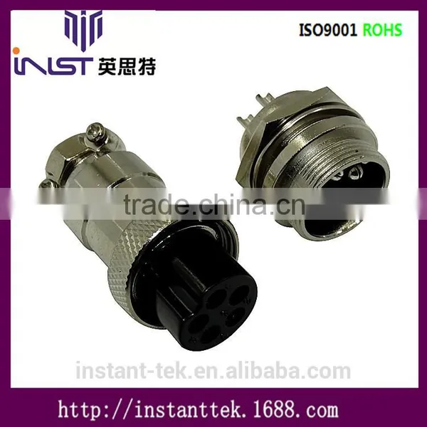 INST GX19 7pin Metal Srcew Waterproof Airplug Connector photo-6