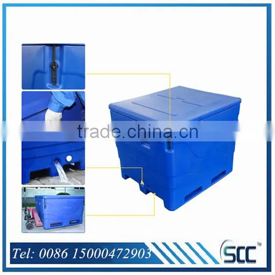 1000L Ocean-going Plastic PE Fish Chest, Fish Box, Fish Bins by Rotomolding photo-4