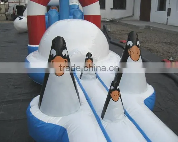 Small Cute Polo Bear Inflatable Water Aqua Track photo-6