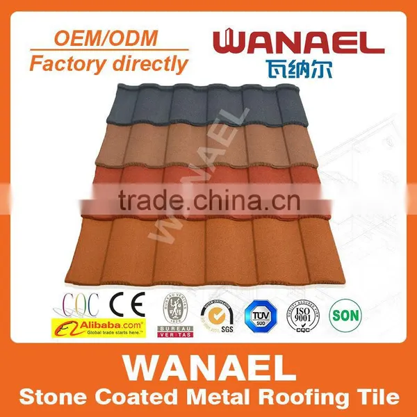 Wanael Fireproof/fire-resistant Stone Coated Metal Roof Tile/roof Gardening photo-2