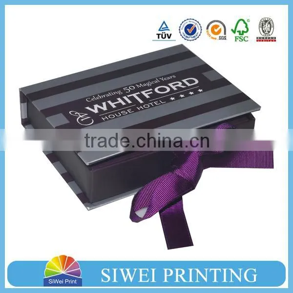 Top Popular Logo Printing Customized Recylable Printing Folding Box in Packaging Box With Ribbon ,magnetic Closure photo-5