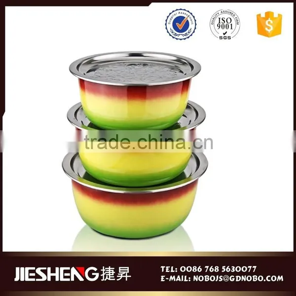 Elegant and Various Design Stainless Steel Bowl With Lid