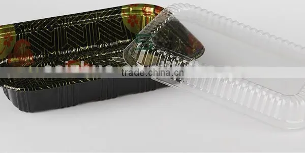 Ecofriendly PS Sakura Embossing Sushi Take Out Container