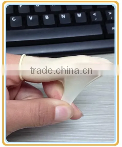 Latex Yellow ESD Finger Cot for Electronic Use photo-4