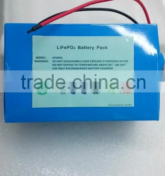 24v 9Ah LiFePO4 Battery Pack for E-scooter, Electric Bike Battery photo-2