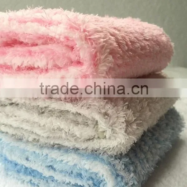 Pastel Color Soft Fluffy 1 Ply Suede Blanket for Single photo-2