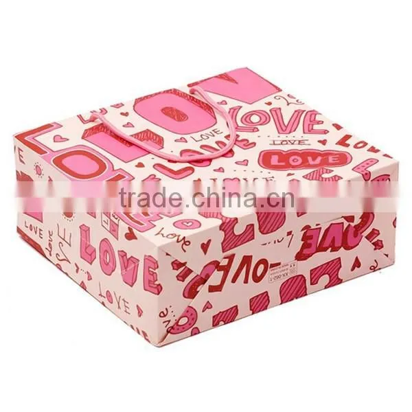 Pink Love Paper Bag For Gift photo-6