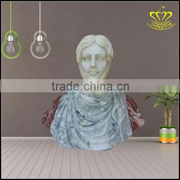 European Character Bust Bust of White Marble Carving Boutique photo-2