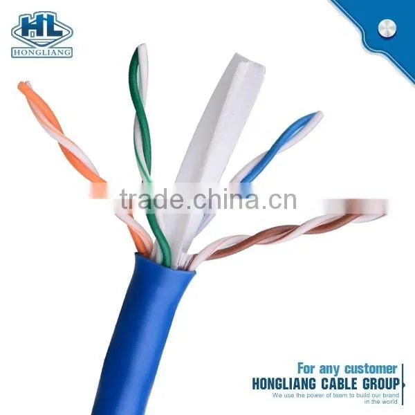 Fluke Test Passed 300m 4 Pair Cat6 Utp 24 Awg Flat Network Cable With Fire Resistant photo-2
