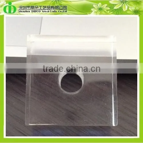 DDB-0023 Clear Solid Acrylic Cube Block, Clear Acrylic Block, Clear Plastic Block photo-2