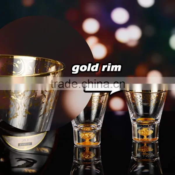 Gold-Rim Drinking Glass Iced Tea Glass Waterglass photo-2
