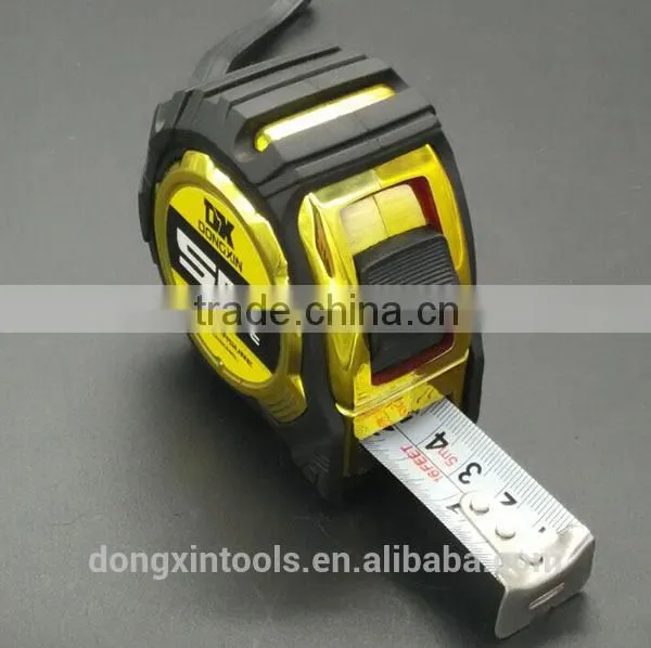 High Quality Rubber Cover uv Chromed Abs Plastic Case Measuring Tape photo-4