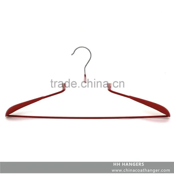 The HEAD Metal Red Suit Hanger With Eco-friendly Red Rubber Paint Coating,matal Coat Hanger photo-2
