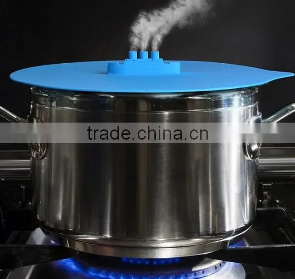 Cooking Tool Silicone Pan Lid Boil Over Spill Stopper Pot Lid photo-4