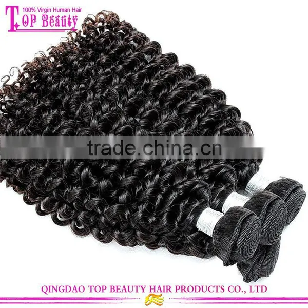 Paypal Accepted High Quality Mongolian Kinky Curly Hair Human Hair Extension photo-4