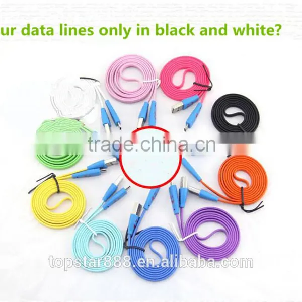 1m USB 3.0 Cable Smile LED USB Charger Cable for Android Phones