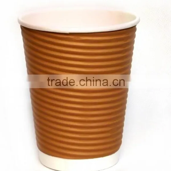 8oz Ripple Wall Paper Coffee Cups