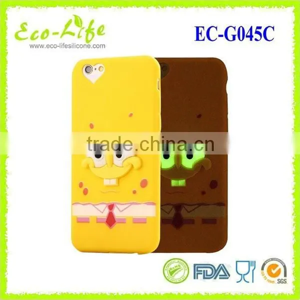 3D Cartoon Luminous Silicone Phone Cover For for I 5/6/s/plus photo-5