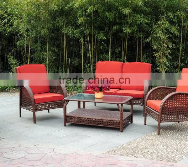 Rattan Wicker Indoor/Outdoor Set 4 Pieces 2 Lounge Chair Loveseat/sofa Coffee Table