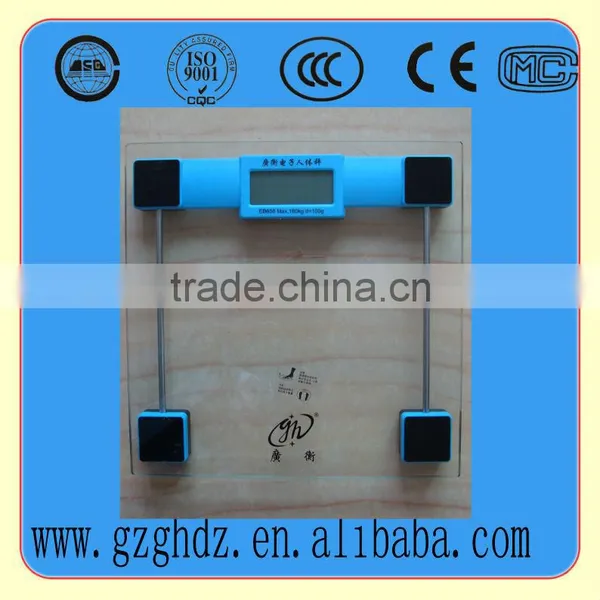 Glass Bathroom Bdy Fat Scale for Sale / Home Use Body Electronic Weighing Scale