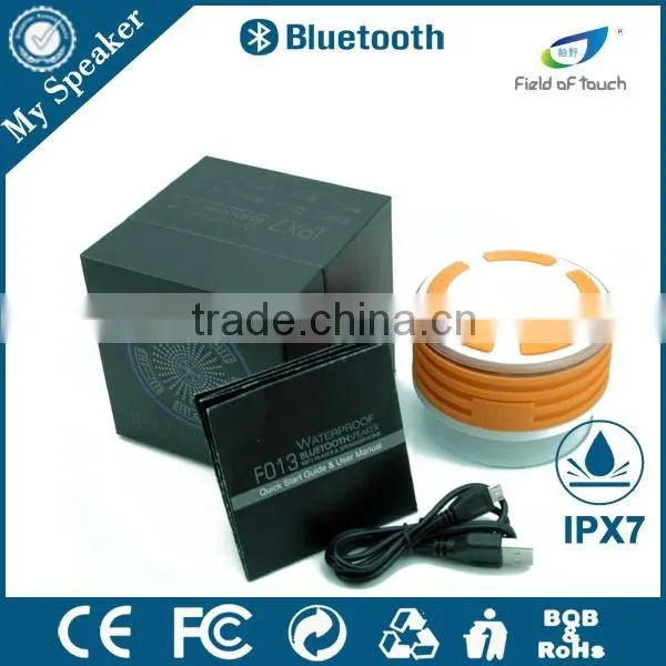 My Speaker F013 White With Orange Waterproof Bluetooth Speaker With 5W Subwoofer photo-6