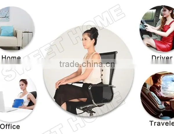 Rechargeable Lithium Battery Vibration Traveling Back Massage Pillow photo-3