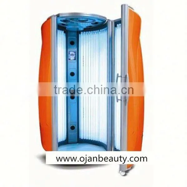 Commerical Stand up Tanning Bed Orange Vertical Skin Solarium Tanning Bed photo-2