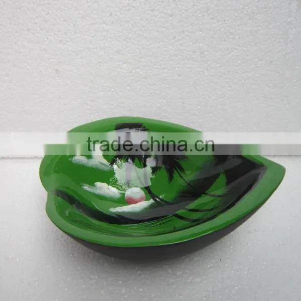 Leaf Shape Lacquer Bowl Made in Vietnam photo-3