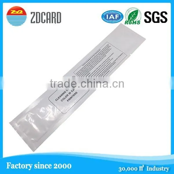 Solvent Impregnated Card Path Printer Cleaning Card