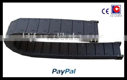 LD30.2 Bridge type Plastic Cable Drag Chain with pulley wheel