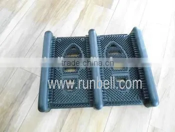 All-weather Outdoor Rubber Boot Scraper Mat & Boot Cleaner 16"x12" photo-4