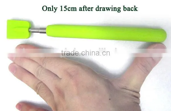 Silicone Telescopic Back Scratcher Itch Killer Massager Extendable Stainless Steel Stick photo-4