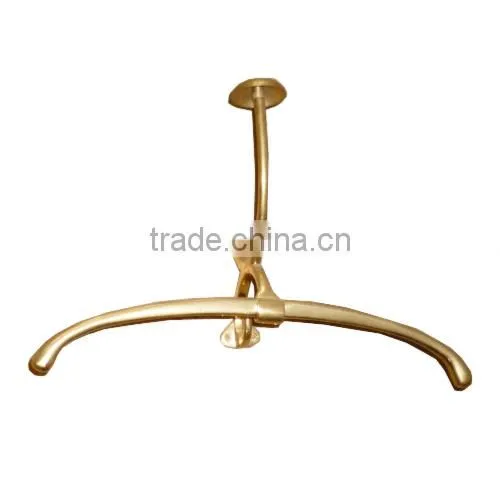 Solid Brass Shiny Polish Double Hanger Hook photo-3
